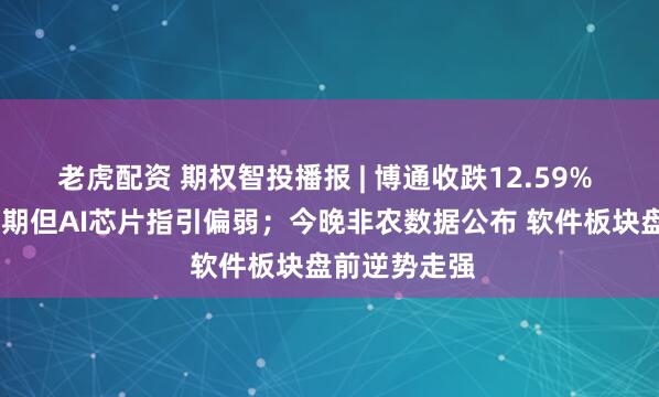 老虎配资 期权智投播报 | 博通收跌12.59% Q2业绩超预期但AI芯片指引偏弱；今晚非农数据公布 软件板块盘前逆势走强